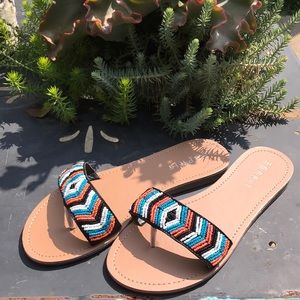 Beaded Esprit sandals